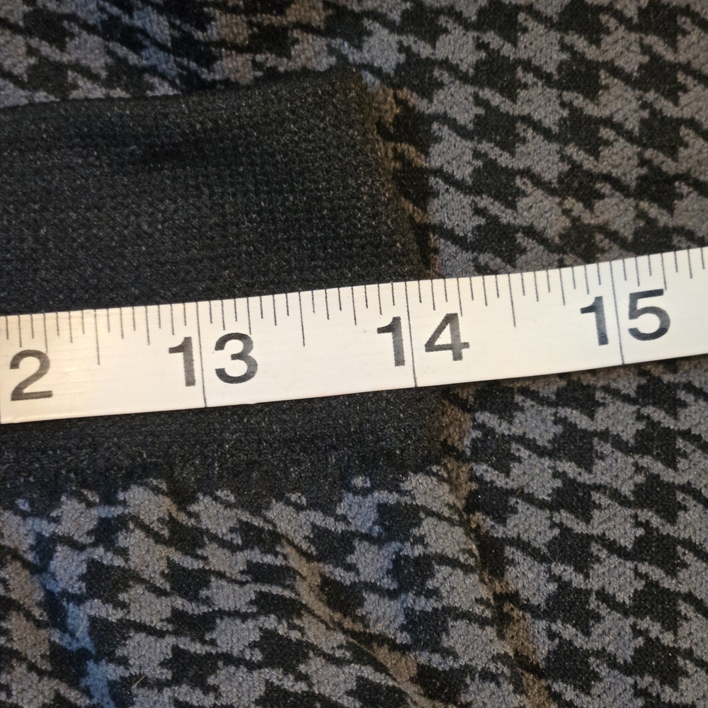 Classic Houndstooth Womens Comfort Leggings - Black and Gray - Picture 6 of 10